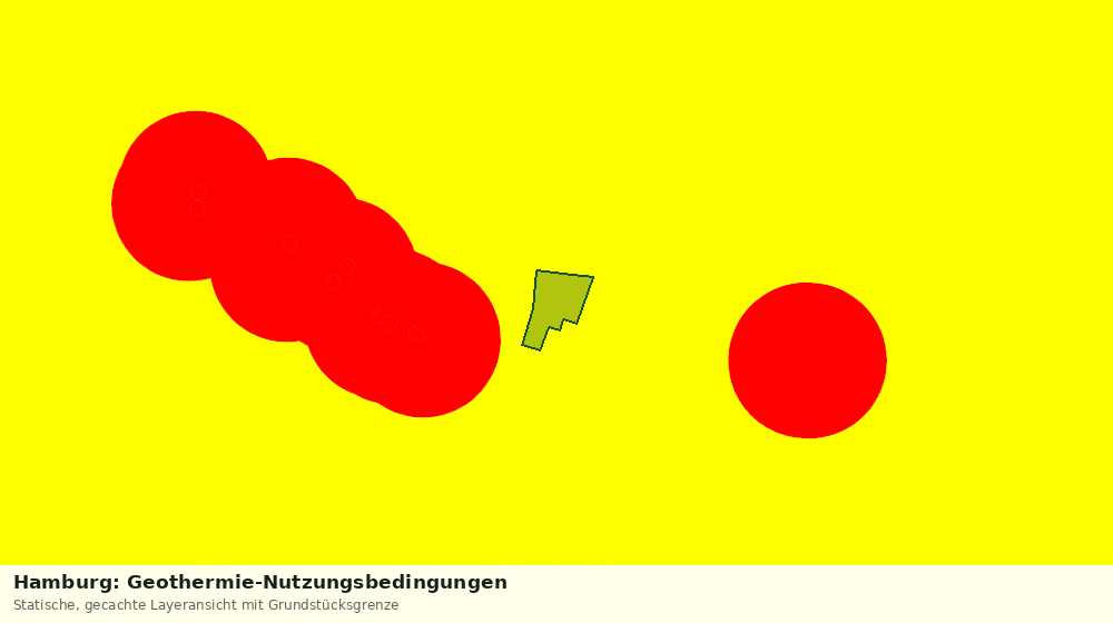 Statische Kartenansicht: Hamburg: Geothermie-Nutzungsbedingungen