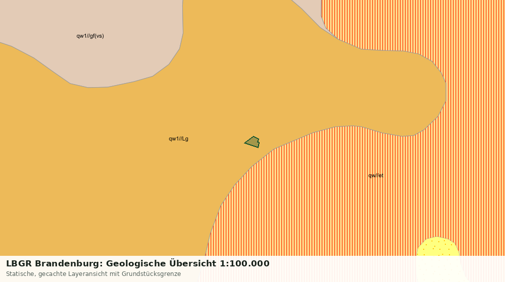 Statische Kartenansicht: LBGR Brandenburg: Geologische Übersicht 1:100.000