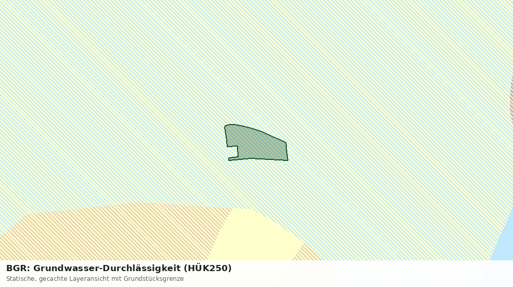 Statische Kartenansicht: BGR: Grundwasser-Durchlässigkeit (HÜK250)