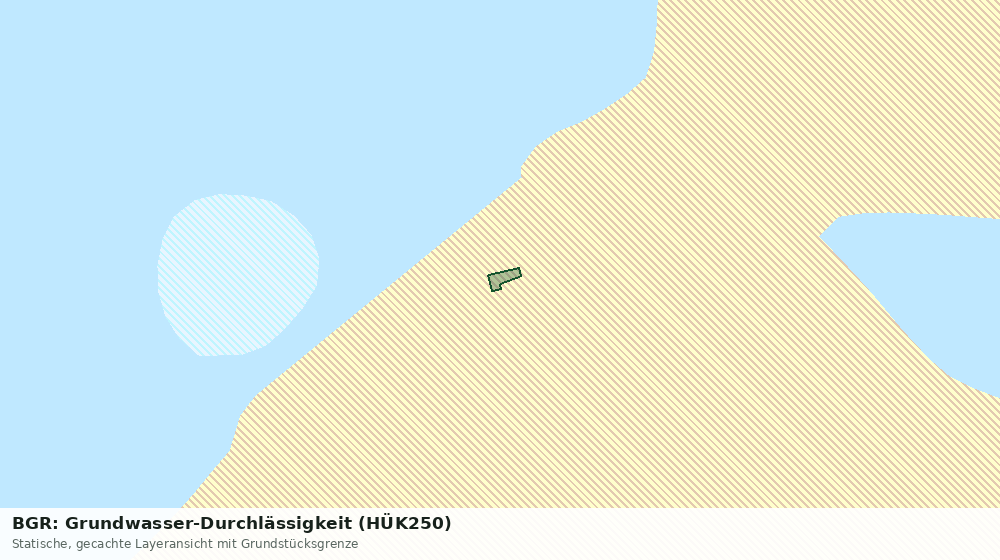 Statische Kartenansicht: BGR: Grundwasser-Durchlässigkeit (HÜK250)