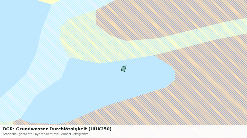 Statische Kartenansicht: BGR: Grundwasser-Durchlässigkeit (HÜK250)