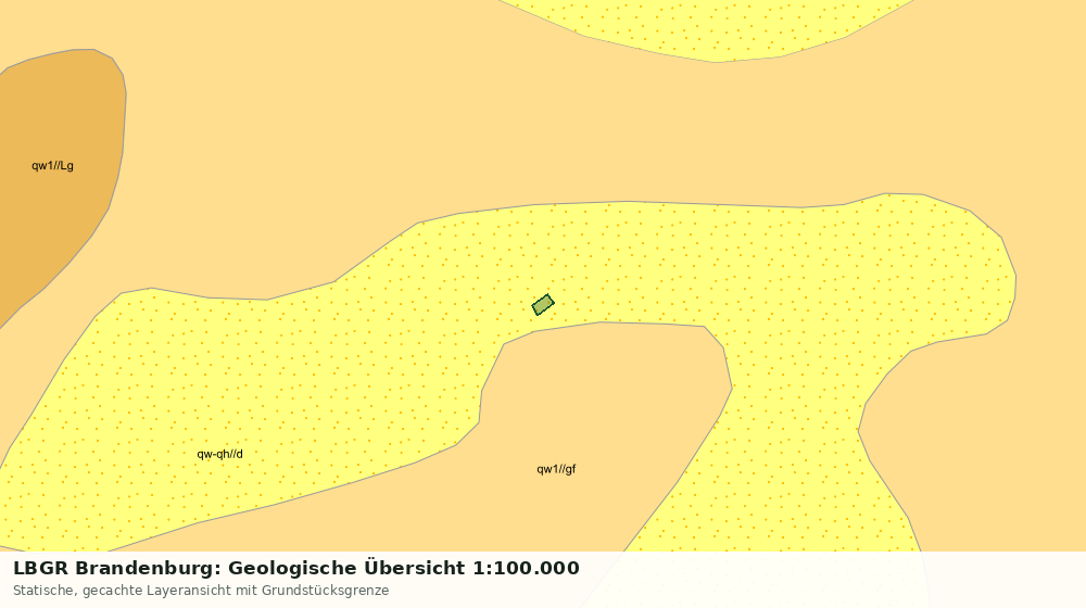 Statische Kartenansicht: LBGR Brandenburg: Geologische Übersicht 1:100.000