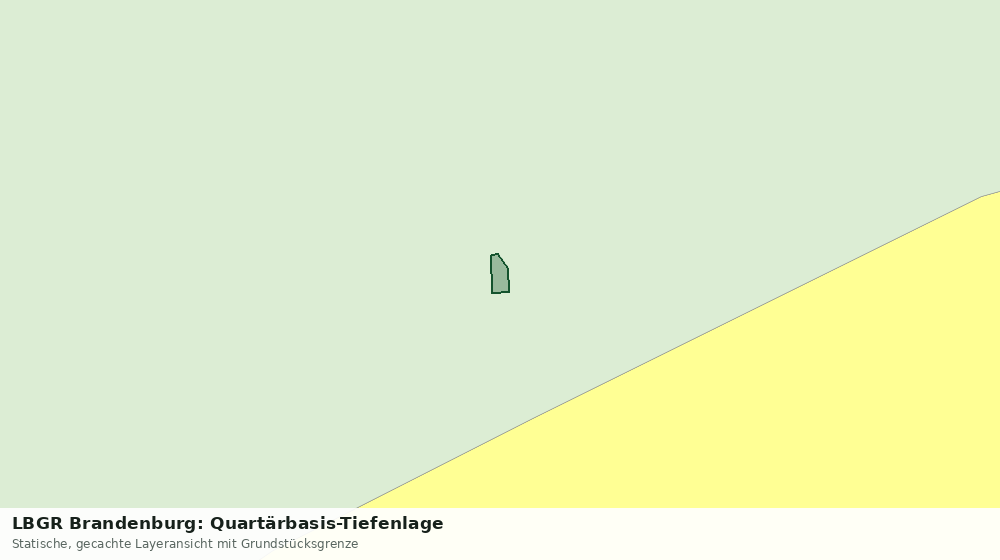 Statische Kartenansicht: LBGR Brandenburg: Quartärbasis-Tiefenlage