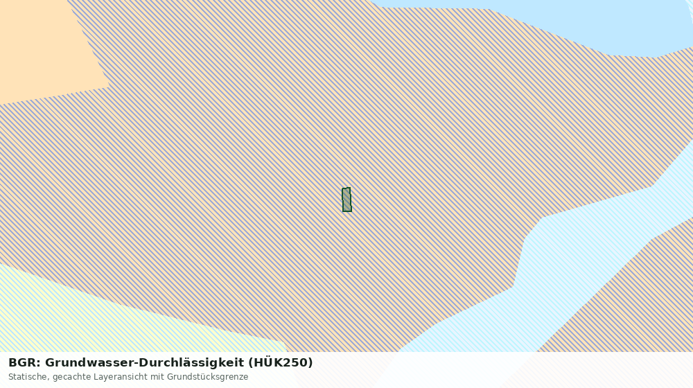 Statische Kartenansicht: BGR: Grundwasser-Durchlässigkeit (HÜK250)