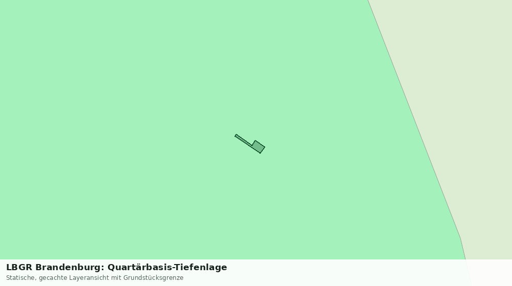 Statische Kartenansicht: LBGR Brandenburg: Quartärbasis-Tiefenlage