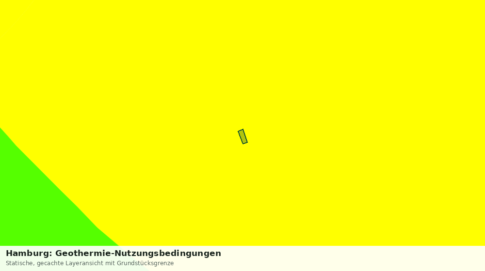 Statische Kartenansicht: Hamburg: Geothermie-Nutzungsbedingungen
