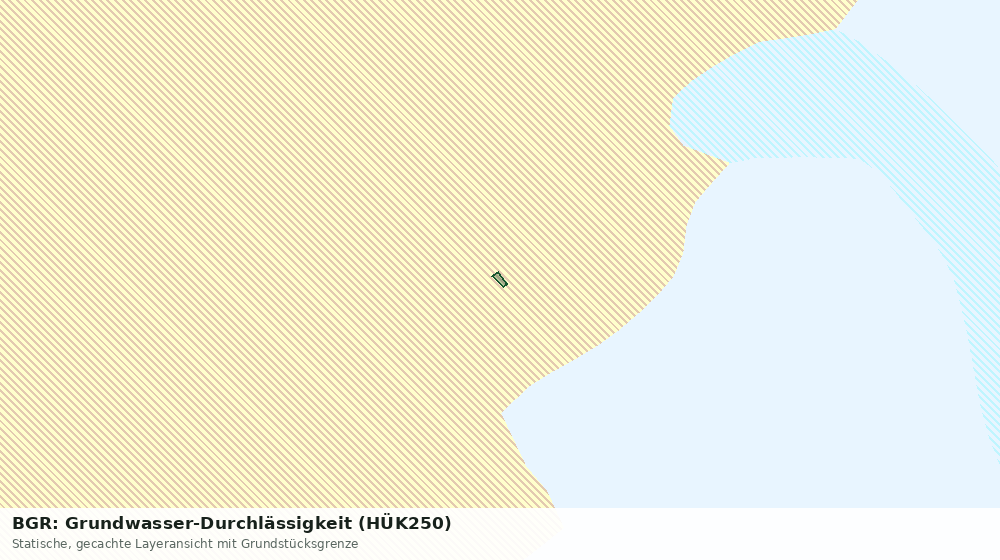 Statische Kartenansicht: BGR: Grundwasser-Durchlässigkeit (HÜK250)