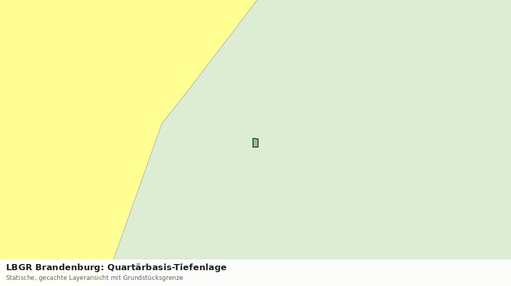 Statische Kartenansicht: LBGR Brandenburg: Quartärbasis-Tiefenlage