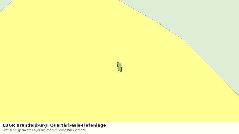 Statische Kartenansicht: LBGR Brandenburg: Quartärbasis-Tiefenlage