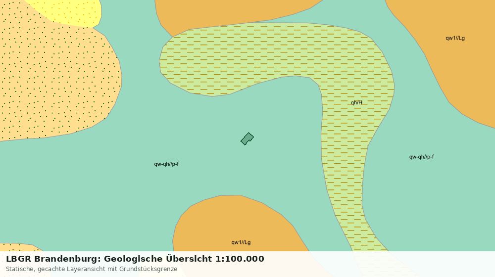 Statische Kartenansicht: LBGR Brandenburg: Geologische Übersicht 1:100.000
