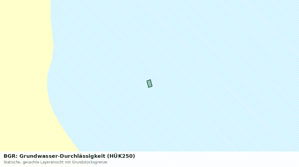 Statische Kartenansicht: BGR: Grundwasser-Durchlässigkeit (HÜK250)