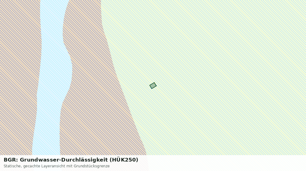 Statische Kartenansicht: BGR: Grundwasser-Durchlässigkeit (HÜK250)
