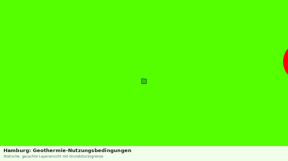 Statische Kartenansicht: Hamburg: Geothermie-Nutzungsbedingungen