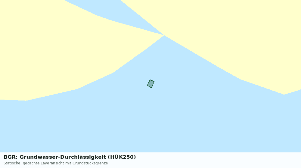 Statische Kartenansicht: BGR: Grundwasser-Durchlässigkeit (HÜK250)