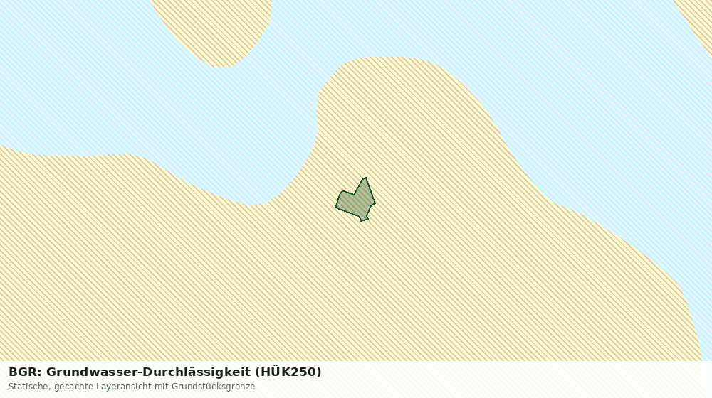 Statische Kartenansicht: BGR: Grundwasser-Durchlässigkeit (HÜK250)