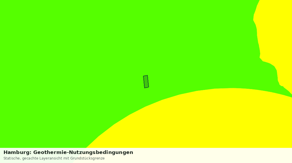 Statische Kartenansicht: Hamburg: Geothermie-Nutzungsbedingungen