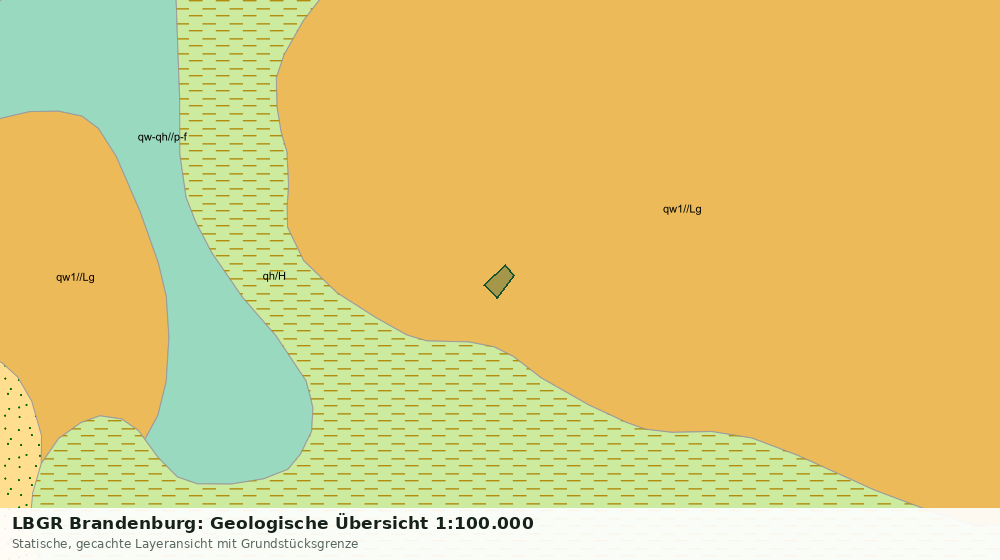 Statische Kartenansicht: LBGR Brandenburg: Geologische Übersicht 1:100.000