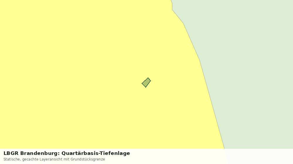 Statische Kartenansicht: LBGR Brandenburg: Quartärbasis-Tiefenlage