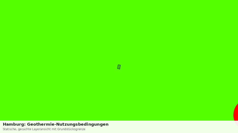 Statische Kartenansicht: Hamburg: Geothermie-Nutzungsbedingungen