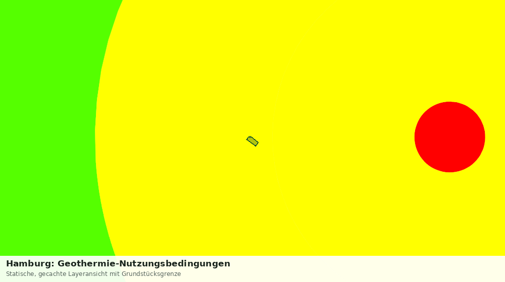 Statische Kartenansicht: Hamburg: Geothermie-Nutzungsbedingungen