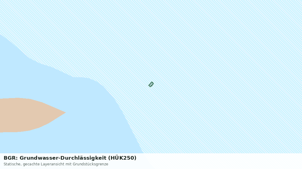Statische Kartenansicht: BGR: Grundwasser-Durchlässigkeit (HÜK250)