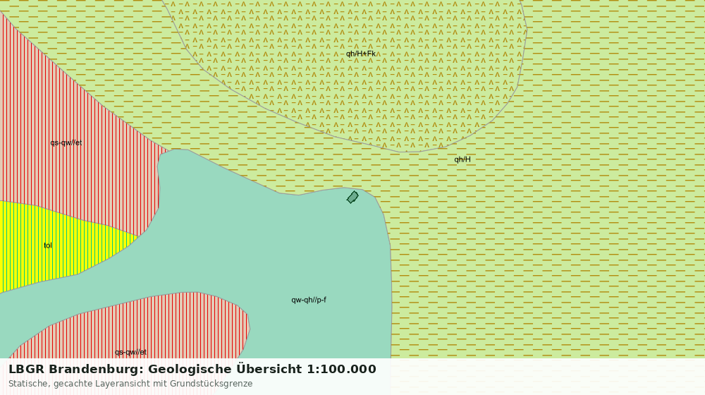 Statische Kartenansicht: LBGR Brandenburg: Geologische Übersicht 1:100.000