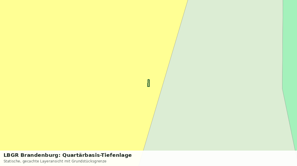 Statische Kartenansicht: LBGR Brandenburg: Quartärbasis-Tiefenlage