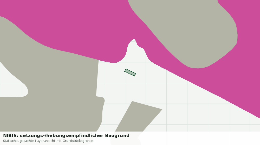 Statische Kartenansicht: NIBIS: setzungs-/hebungsempfindlicher Baugrund