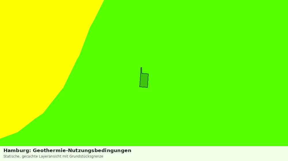 Statische Kartenansicht: Hamburg: Geothermie-Nutzungsbedingungen