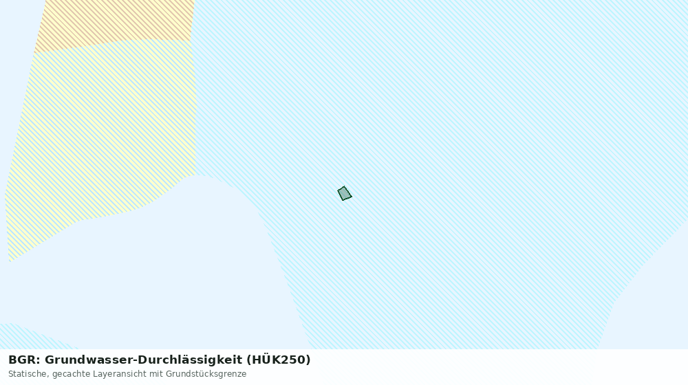 Statische Kartenansicht: BGR: Grundwasser-Durchlässigkeit (HÜK250)