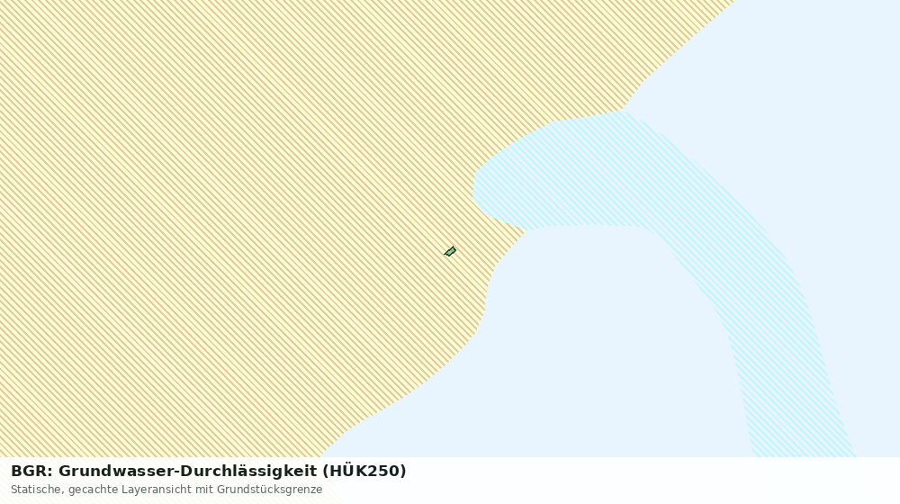 Statische Kartenansicht: BGR: Grundwasser-Durchlässigkeit (HÜK250)