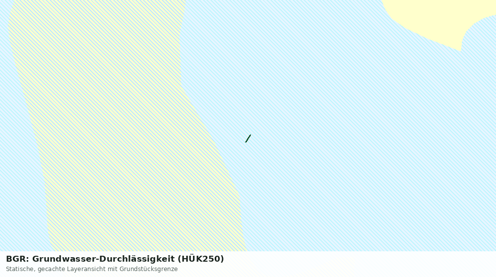Statische Kartenansicht: BGR: Grundwasser-Durchlässigkeit (HÜK250)