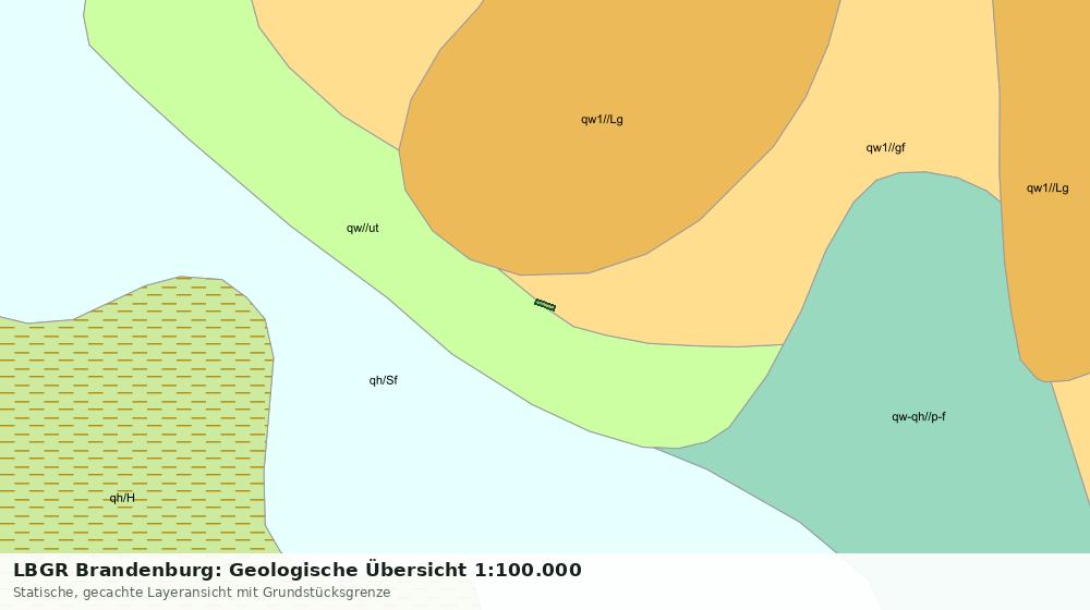Statische Kartenansicht: LBGR Brandenburg: Geologische Übersicht 1:100.000