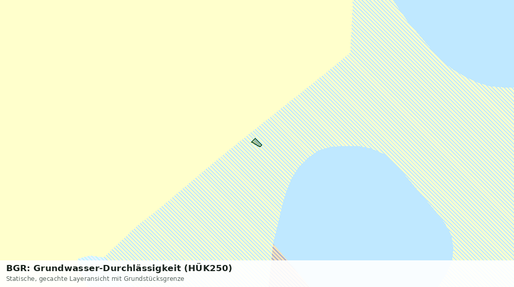 Statische Kartenansicht: BGR: Grundwasser-Durchlässigkeit (HÜK250)