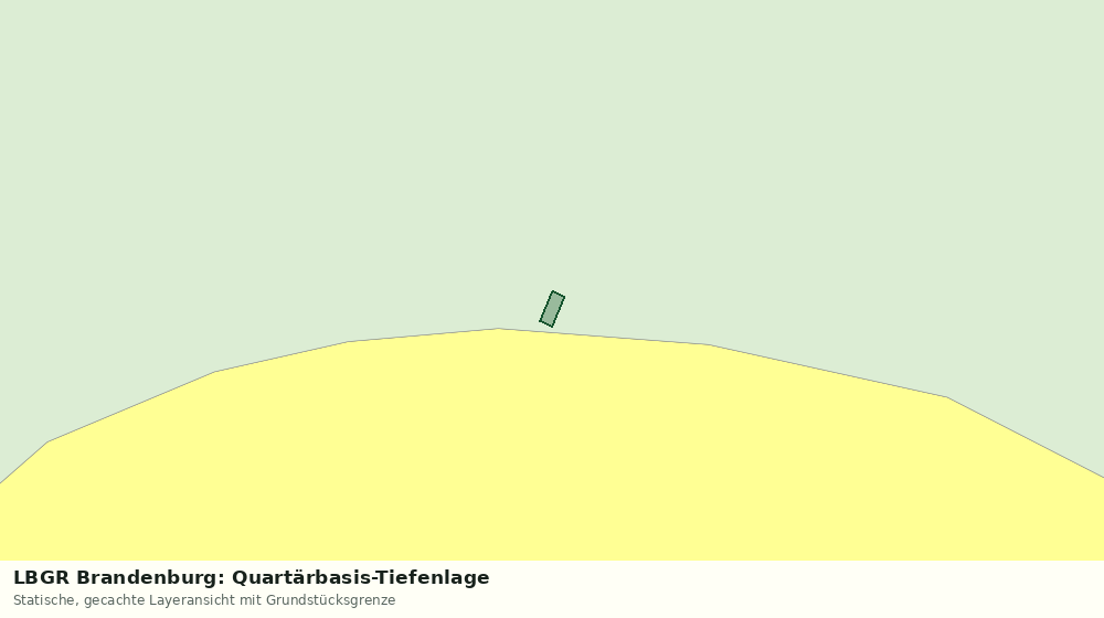 Statische Kartenansicht: LBGR Brandenburg: Quartärbasis-Tiefenlage