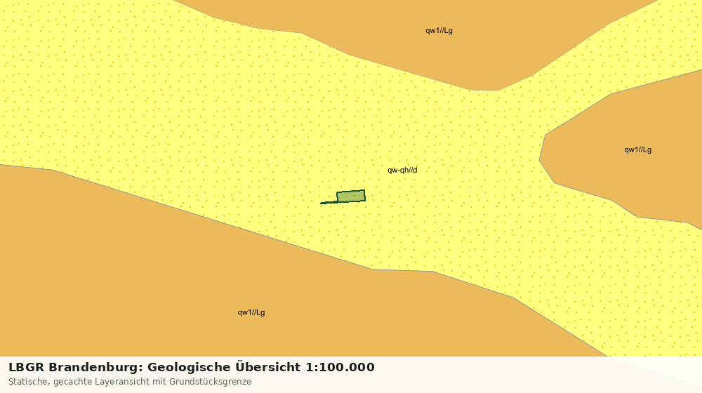 Statische Kartenansicht: LBGR Brandenburg: Geologische Übersicht 1:100.000