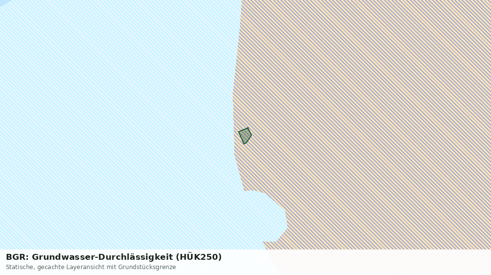 Statische Kartenansicht: BGR: Grundwasser-Durchlässigkeit (HÜK250)