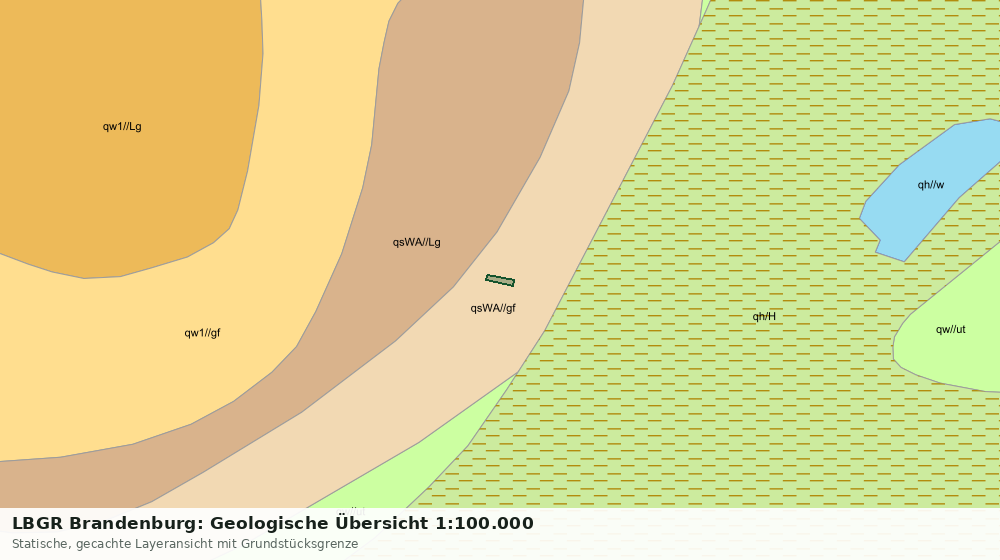 Statische Kartenansicht: LBGR Brandenburg: Geologische Übersicht 1:100.000