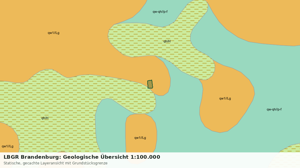 Statische Kartenansicht: LBGR Brandenburg: Geologische Übersicht 1:100.000