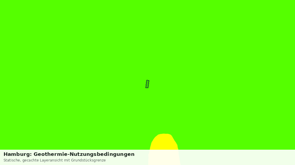 Statische Kartenansicht: Hamburg: Geothermie-Nutzungsbedingungen