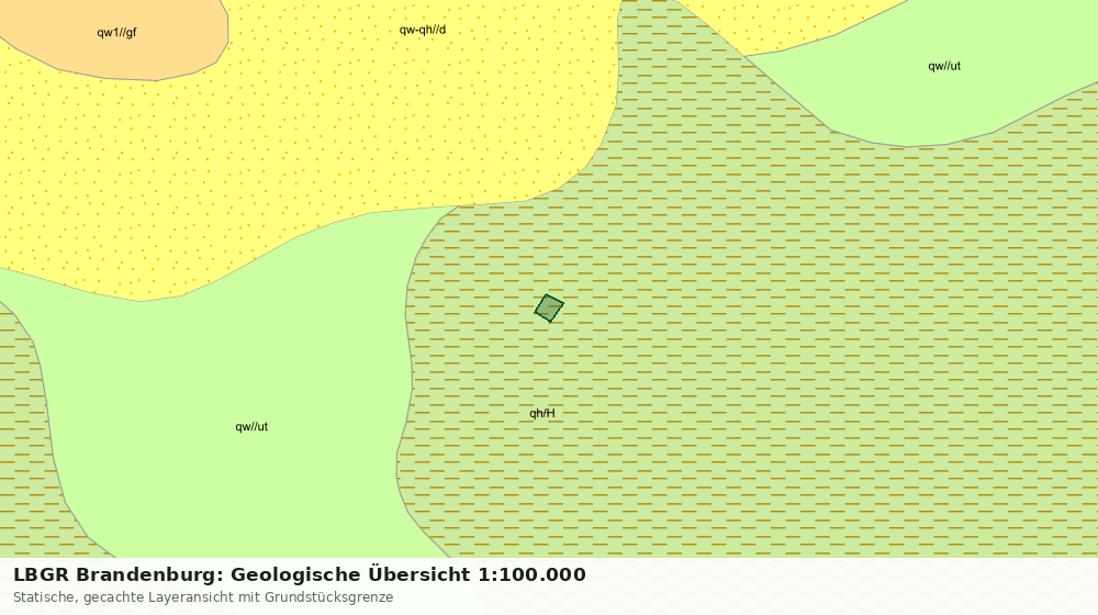 Statische Kartenansicht: LBGR Brandenburg: Geologische Übersicht 1:100.000