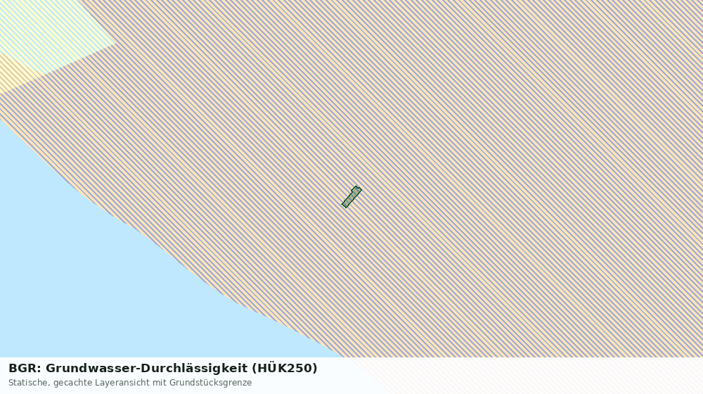 Statische Kartenansicht: BGR: Grundwasser-Durchlässigkeit (HÜK250)