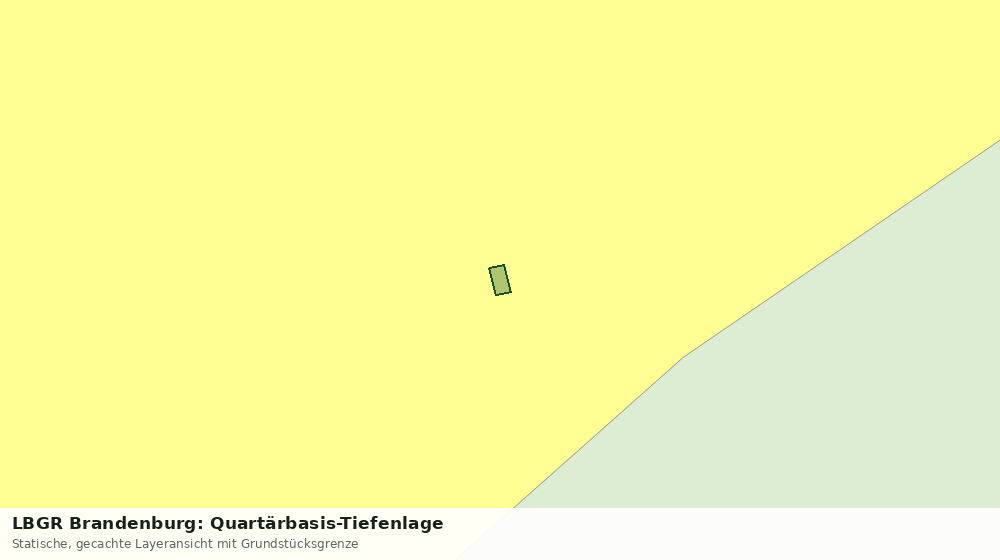 Statische Kartenansicht: LBGR Brandenburg: Quartärbasis-Tiefenlage