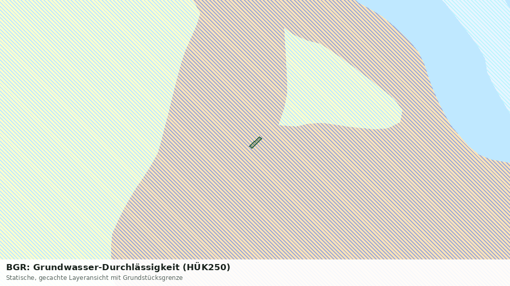 Statische Kartenansicht: BGR: Grundwasser-Durchlässigkeit (HÜK250)