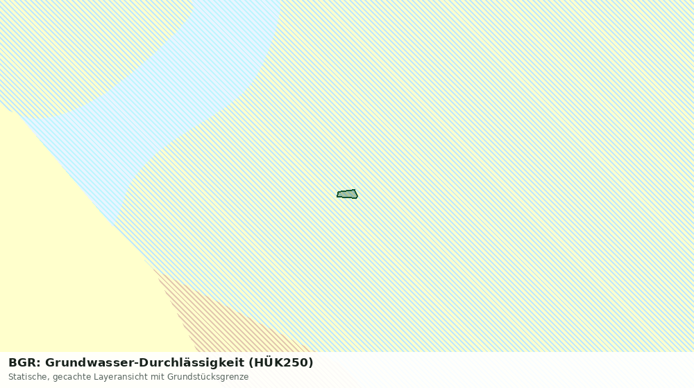 Statische Kartenansicht: BGR: Grundwasser-Durchlässigkeit (HÜK250)