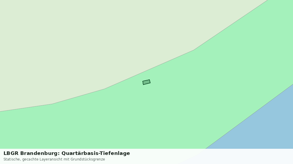 Statische Kartenansicht: LBGR Brandenburg: Quartärbasis-Tiefenlage