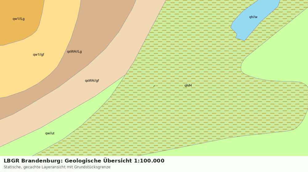 Statische Kartenansicht: LBGR Brandenburg: Geologische Übersicht 1:100.000