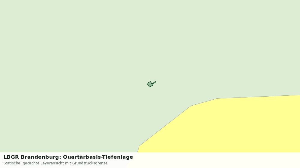 Statische Kartenansicht: LBGR Brandenburg: Quartärbasis-Tiefenlage