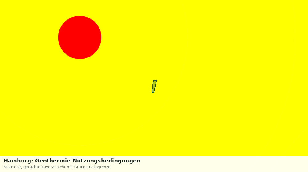 Statische Kartenansicht: Hamburg: Geothermie-Nutzungsbedingungen