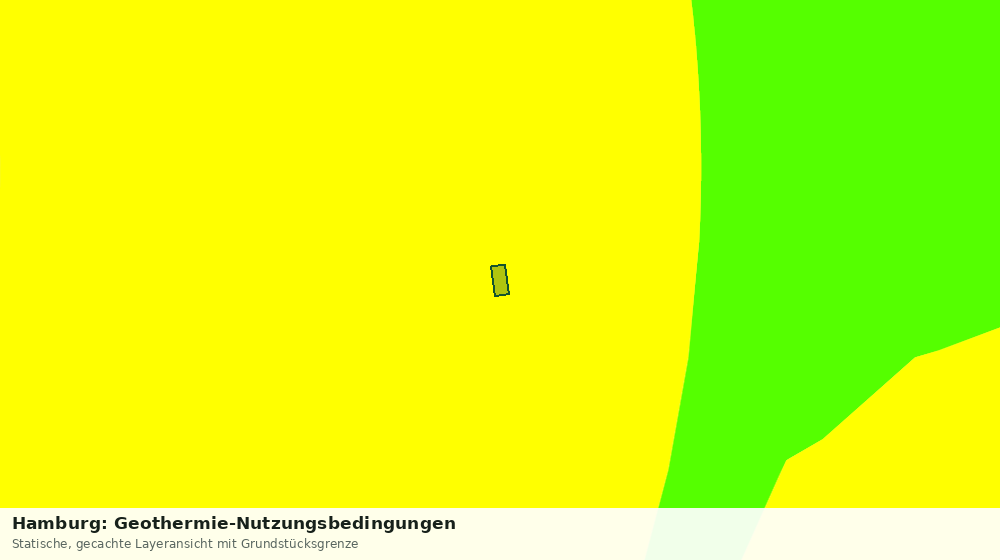 Statische Kartenansicht: Hamburg: Geothermie-Nutzungsbedingungen